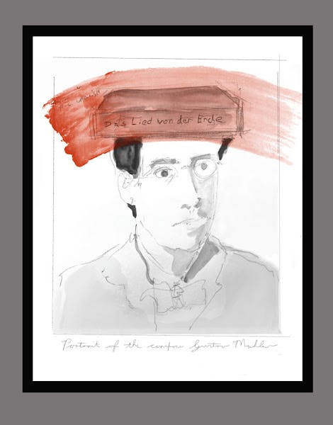 portrait of the composer Gustav Mahler