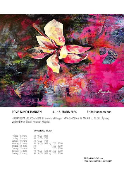 INVITASJON  2024 "MAGNOLIA" Will be available for sale after 8th of March